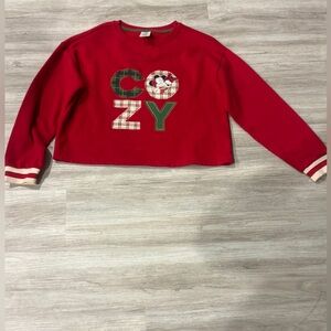 Disney Red Cozy Kids Sweatshirt